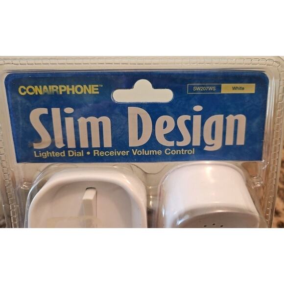 Vintage Conair Phone Slim Design Lighted Dial Desk/Wall Mount Phone - SW207WS - Picture 2 of 6